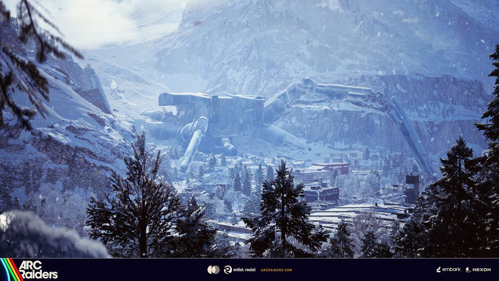 Official ARC Raiders image of the snowy Pendola Pass environment